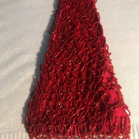 Pre-Owned Moyna red wristlet purse. - Picture 3 of 5